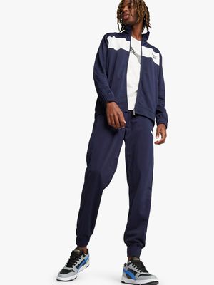 Mens Puma Navy Tricot Tracksuit