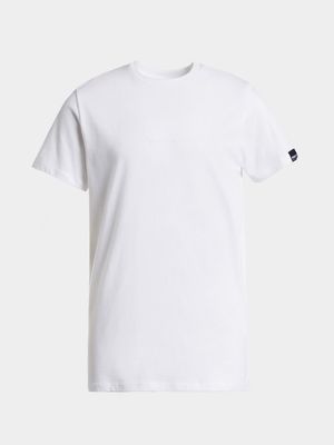 Older Boy's White Basic T-Shirt