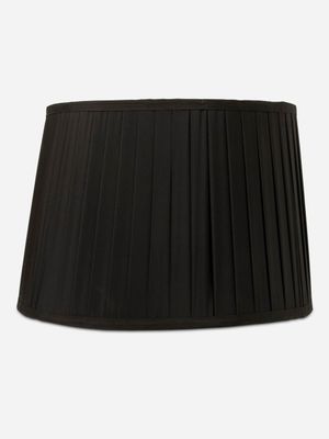 Pleated Lamp Shade Black 26 X 36cm