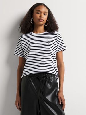 Cotton FF Stripe T-Shirt