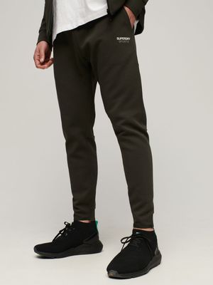 Men's Superdry Beige Sport Tech Tapered Joggers