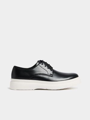 Men's Markham Chunky Contrast Sole Black Lace Up