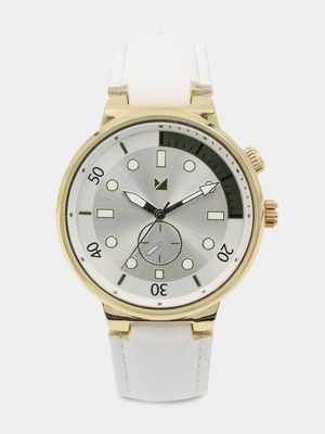 Men's Markham Quarter Mark White Watch