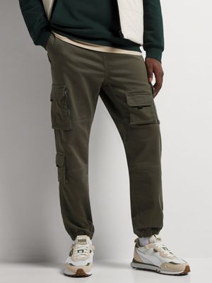 Men's Markham Washed Multi Pocket Utility Fatigue  Jogger