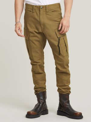 G-Star Men's Zip Pocket 3D Skinny Cargo Khaki Pants 2.0