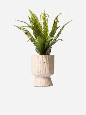 Faux Fern In Ceramic Pot 45cm