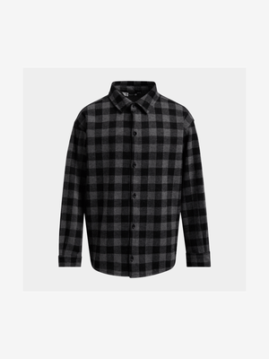 Older Boys Woven Flannel Overshirt