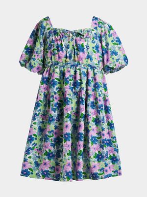 Older Girls Floral Babydoll Dress