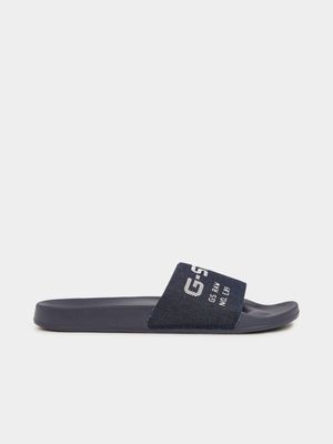 G-Star Men's Cart V Denim Slides