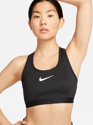 Womens Nike Swoosh High-Support Swoosh Black Sports Bra