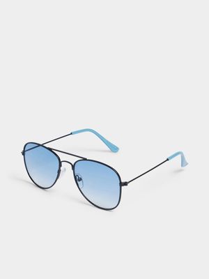 Jet Younger Boys Blue Ombre Aviator Sunglasses