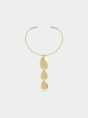 Dome Disc Collar Necklace