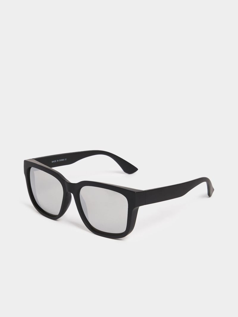 Jet black wayfarer sunglasses on sale