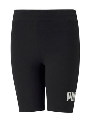 Womens Puma Essentials Logo Black Short Tights