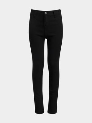 Jet Girls Black Basic Tube Denim Pants