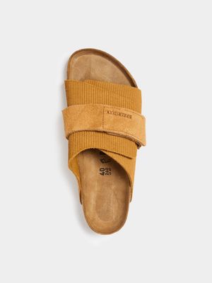 Birkenstock Men's Kyoto VL Corduroy Cork Brown Sandal