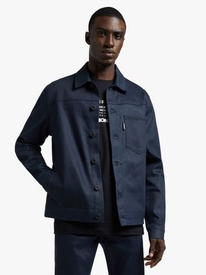 Union-DNM Blue Coated Denim Jacket