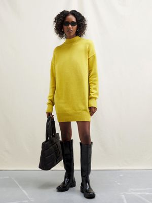 Women's Canvas Tunic Knitwear Dress