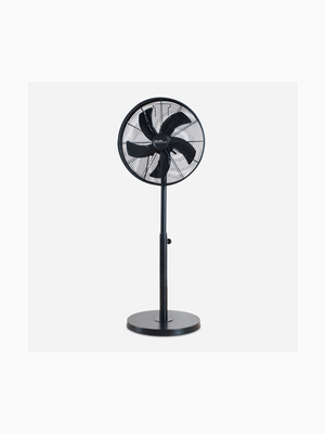 Alva Air Drum Pedestal Fan Matte Black 40cm