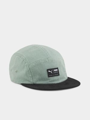 Puma Unisex 5 Panel Sage/Black Cap