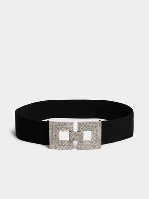 Diamante Elasticated Waist Belt