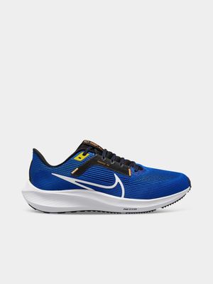 Mens Nike Pegasus 40 Blue/White/Yellow Running Shoes