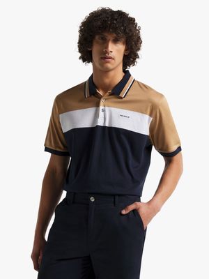 Men's Pringle Navy Lowen Mercerised Golfer