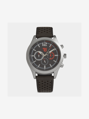 RJ Dark Grey DBL LAYER RND WATCH