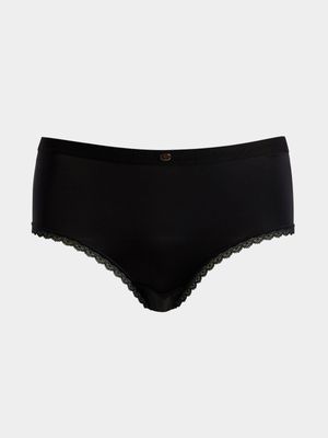 Boyleg Panty with Lace Trim