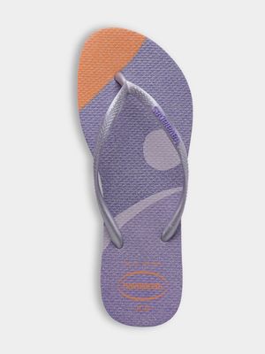 Women's Havaianas Slim Palette Glow Purple Flip Flops