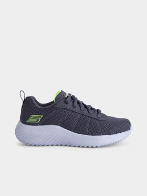 Kids Skechers Bounder Charcoal Sneaker