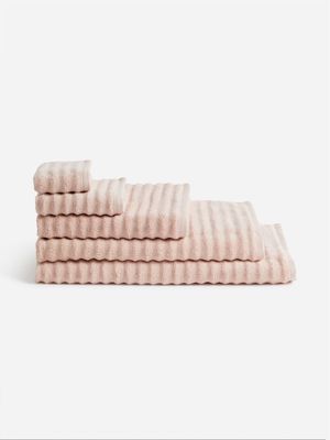 Jet Home Blush Ribbed Towel