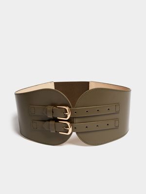 Double Buckle Corset Belt