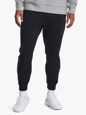 Mens Under Armour Unstoppable Fleece Black Joggers