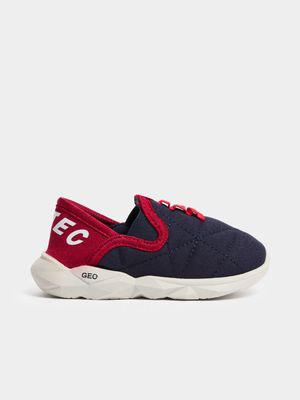 Toddlers Hi-tec Geo-Lite Navy/Red Sneakers