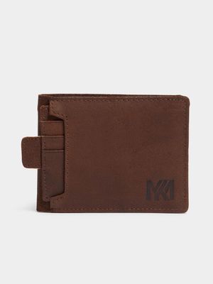 Men's Markham Combo Leather Chocolate Brown Wallet