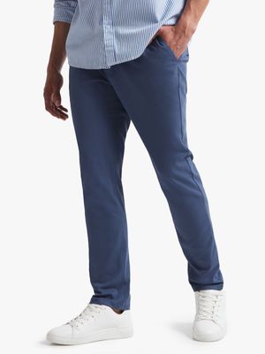 Men's Blue Skinny Chinos