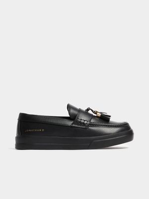 Men's Jonathan D Tassle Black Loafer