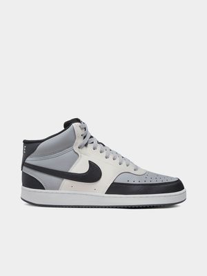 Mens Nike Grey/Black Court Vision Mid Next Nature Sneaker