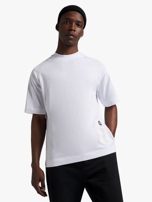 Men's Open Season White Raglan Oversized T-Shirt