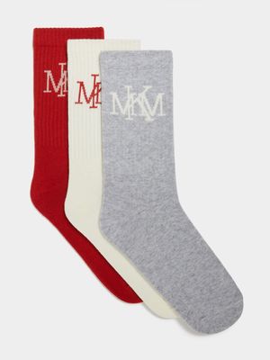 Men's Markham 3pk Artisinal Multicolour Socks