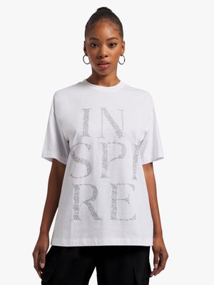 Oversized Rhinestone T-Shirt