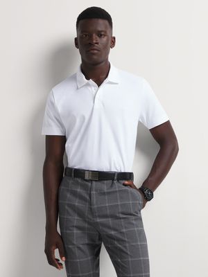 Men's Markham Interlock Button White Golfer