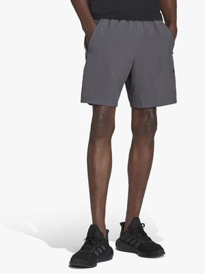 Mens adidas Train Essentials Woven Grey Shorts