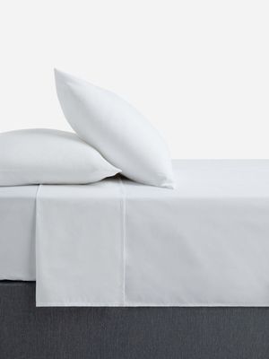 Jet Home White Percale Flat Sheet