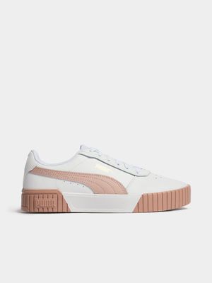 Women's Puma Carina Low 2.0 White/Pink Sneaker