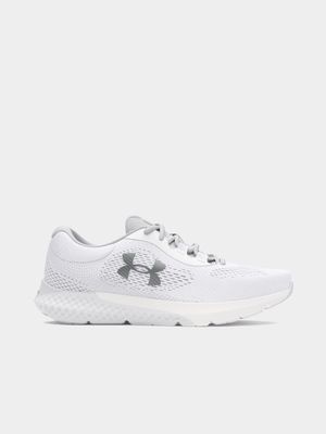 Womens Under Armour Rogue 4 White/Halo Grey/Metallic Running Shoes