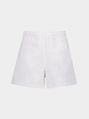 Boy's TS White Schoolwear Rugby Shorts