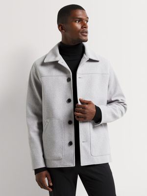 Men's Markham Smart Cropped Light Grey Jacket