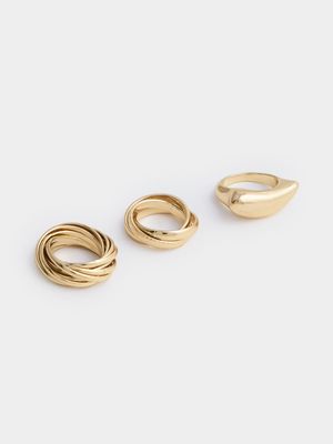 3 Pack Stacked Rings